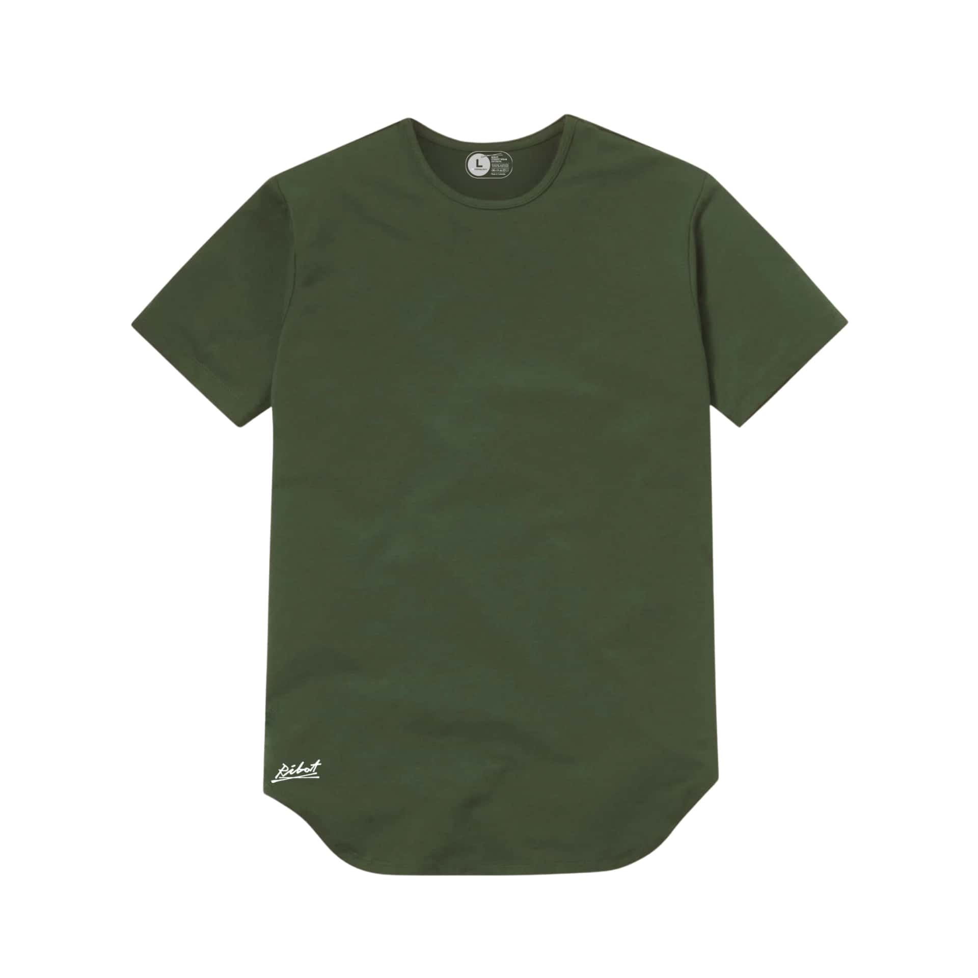 Camiseta Básica Curve Verde Militar