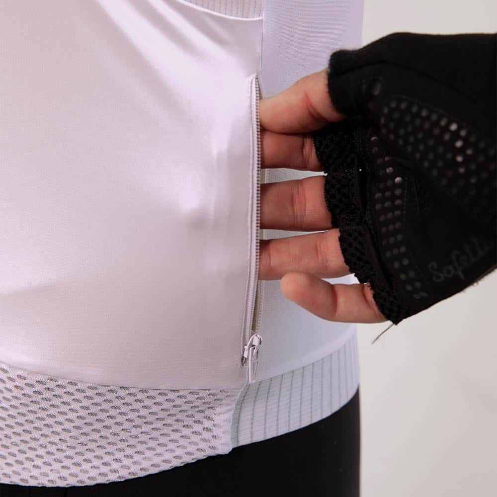 CAMISA CICLISMO MANGA LARGA ESSENTIAL WHITE PARA HOMBRE - miniatura 3