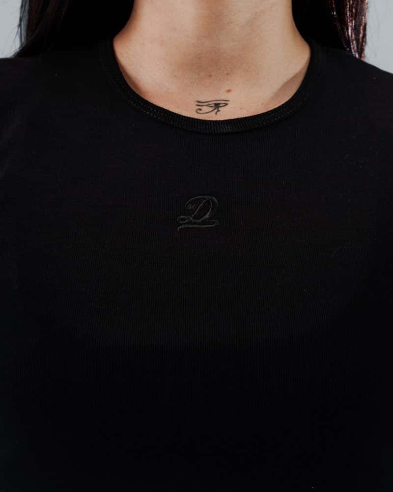 Crop Top Para Mujer Essential Black - miniatura 3