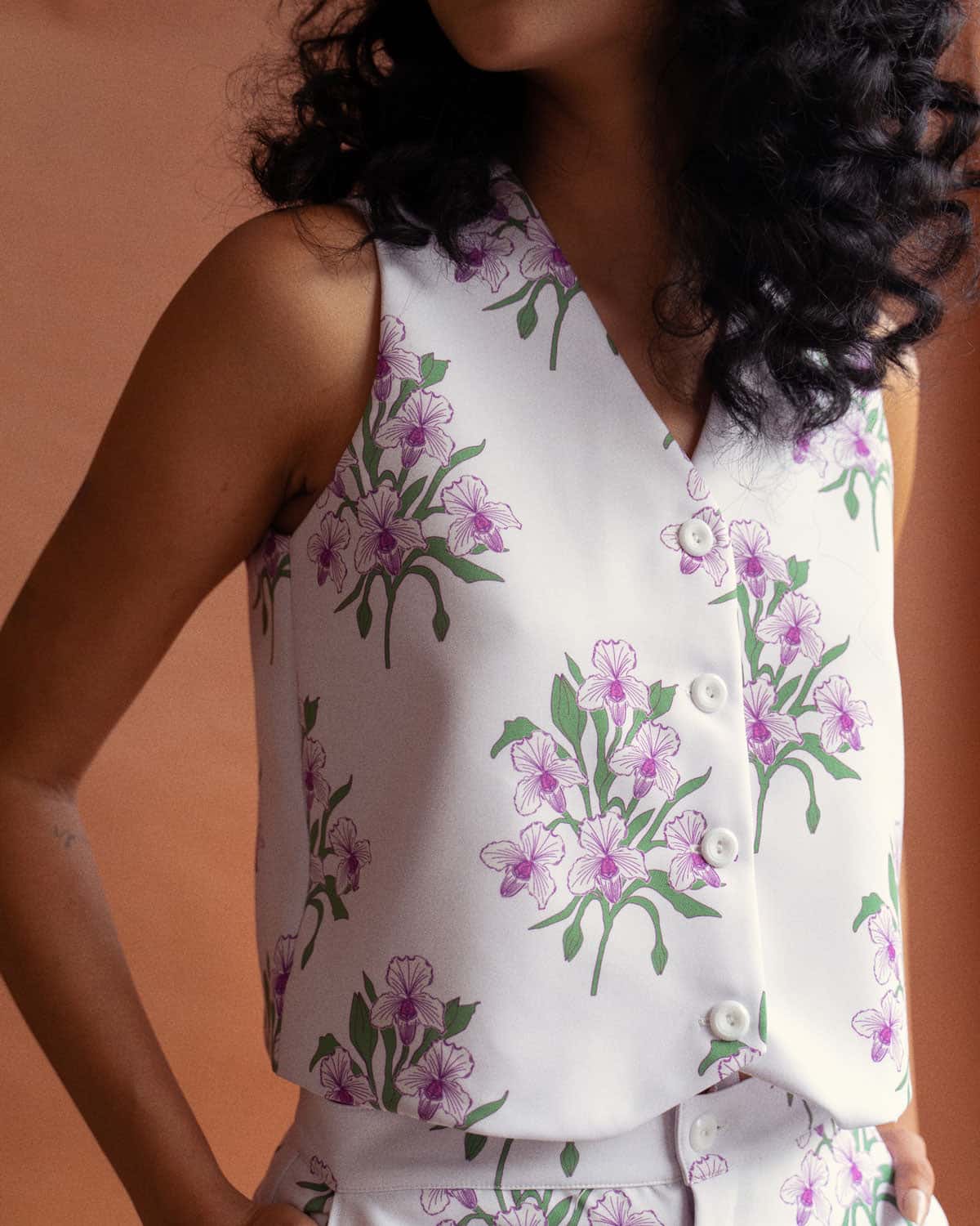 Chaleco Bouquet Morado - miniatura 2