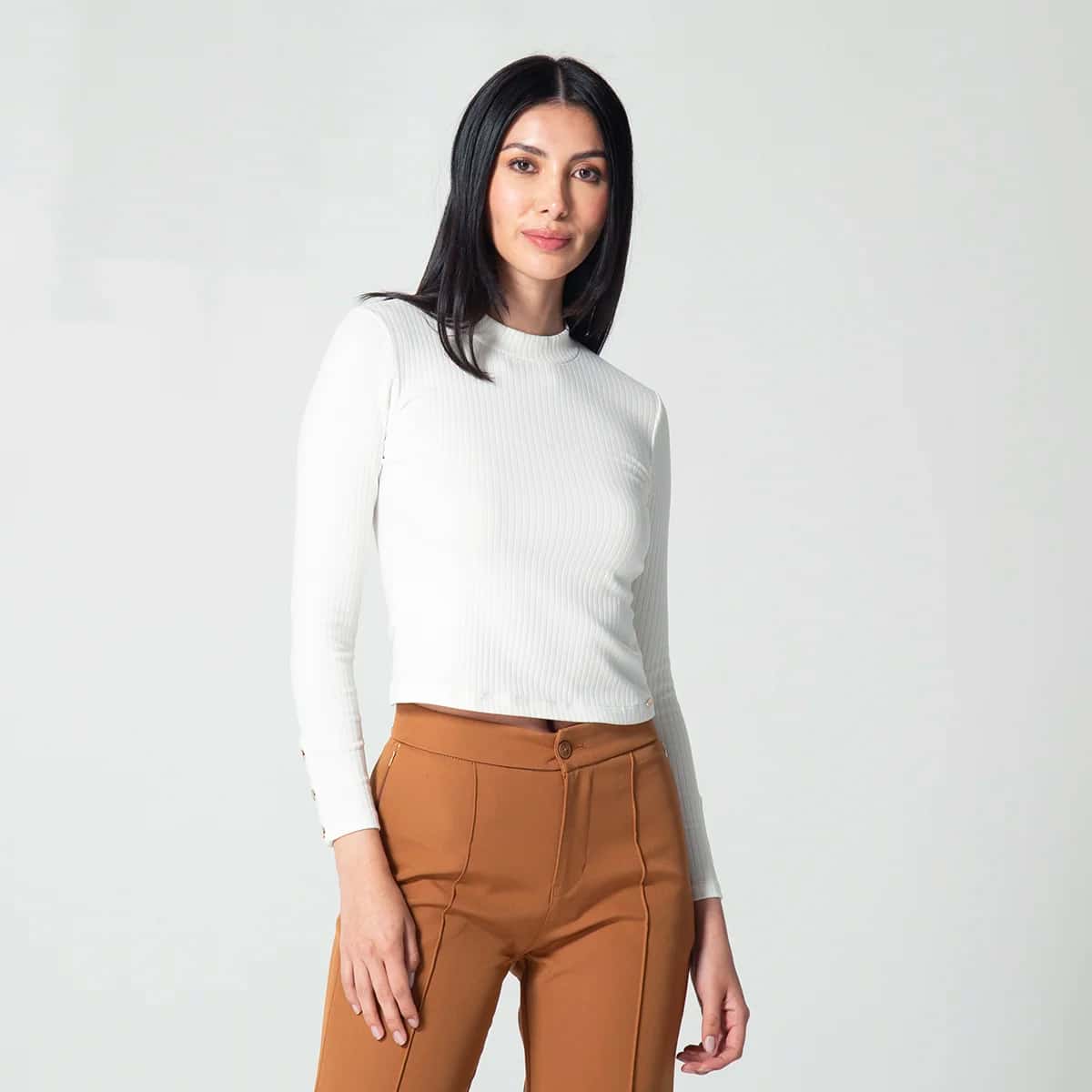 Blusa Cuello Alto Slim Amanda
