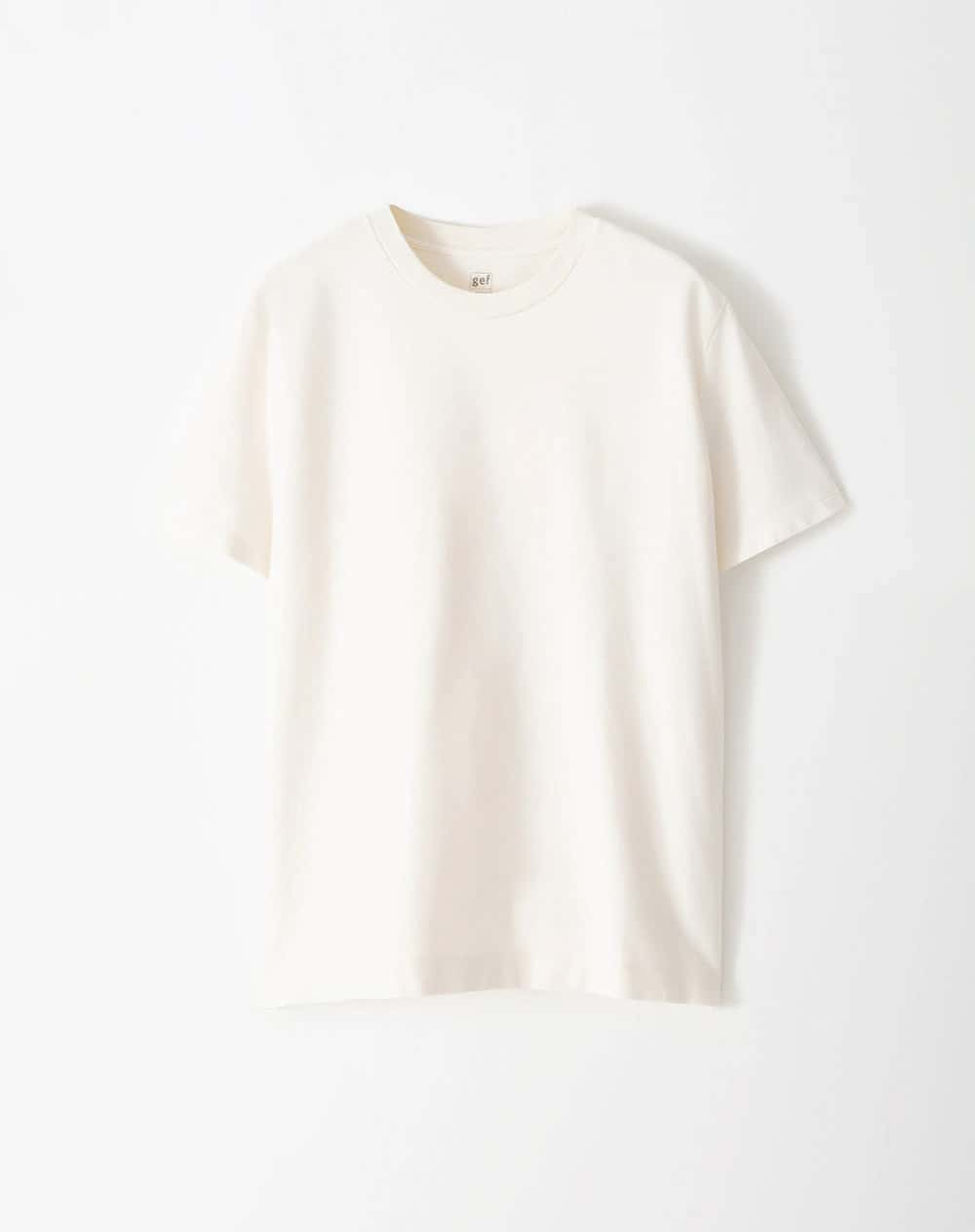 Camiseta oversize algodón vainilla hombre