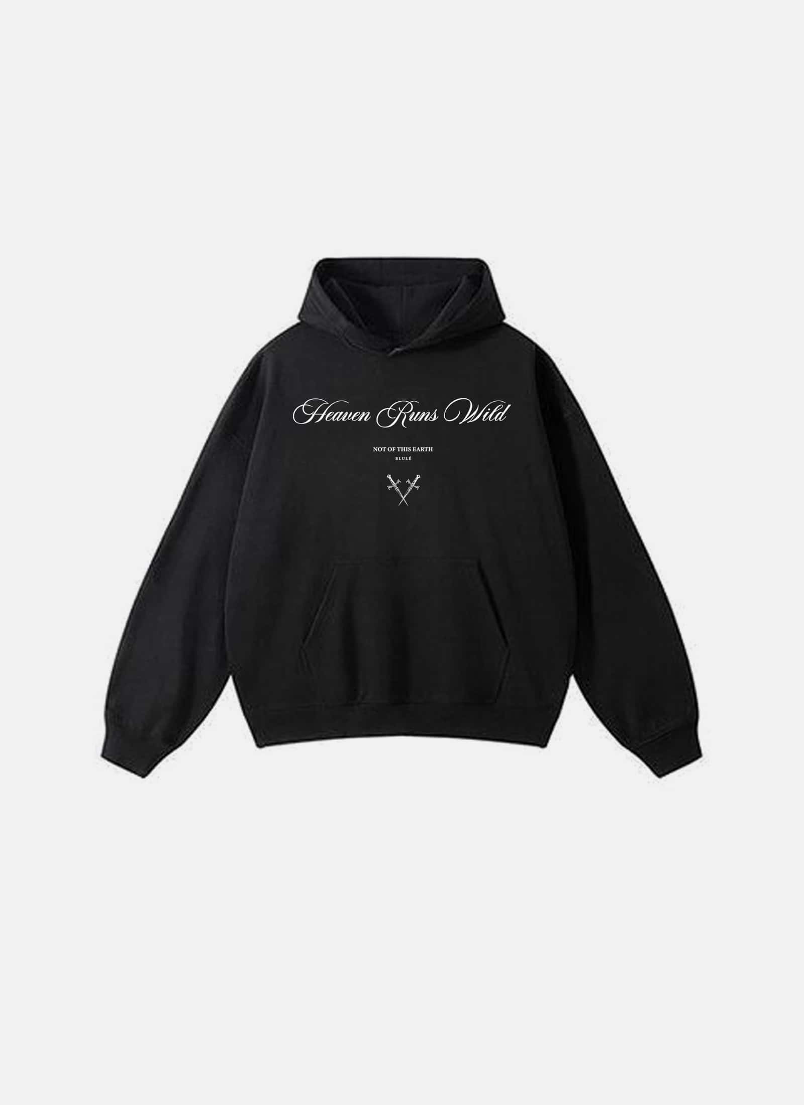Heaven Runs Wild Hoodie Black