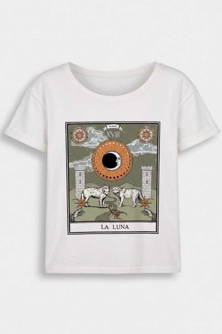 Camiseta La Luna, Blanca - miniatura 3