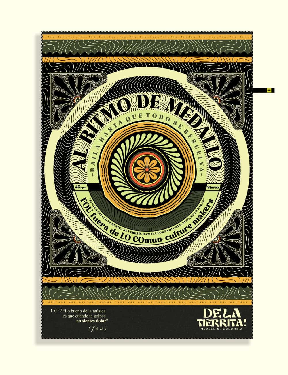 Toalla Viajera Microfibra 90 x 1.41 Al Ritmo de Medallo