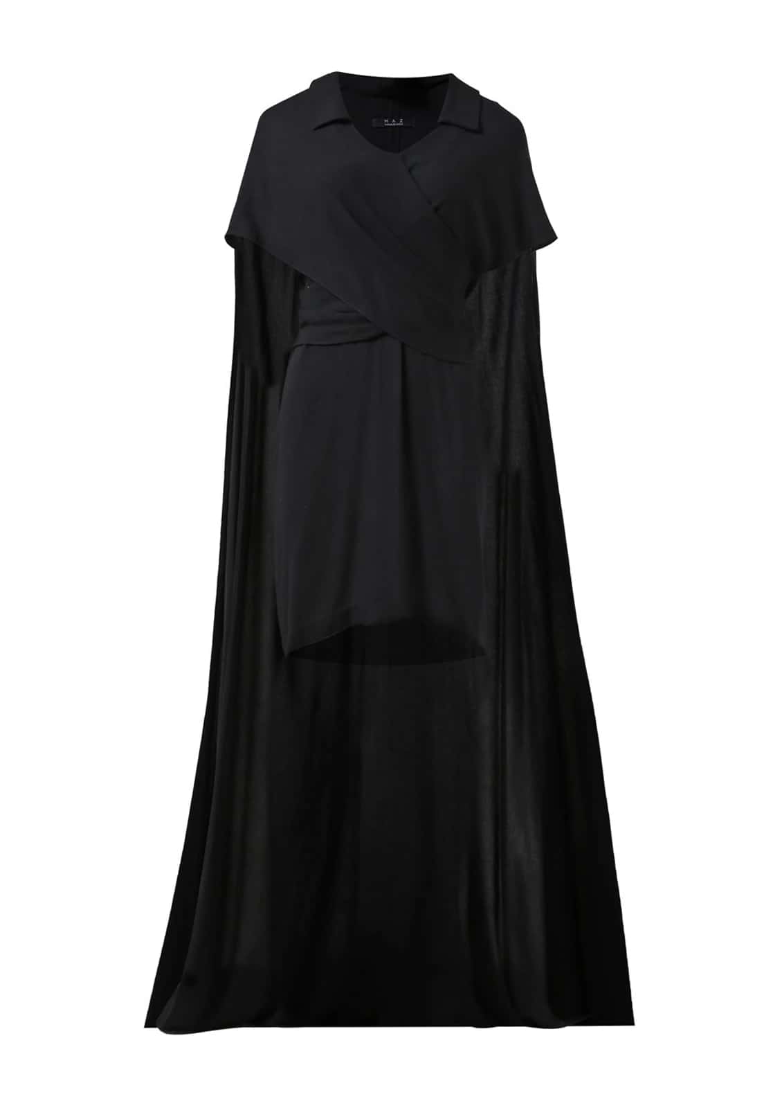 CROSSED LAYER CREPE DRESS