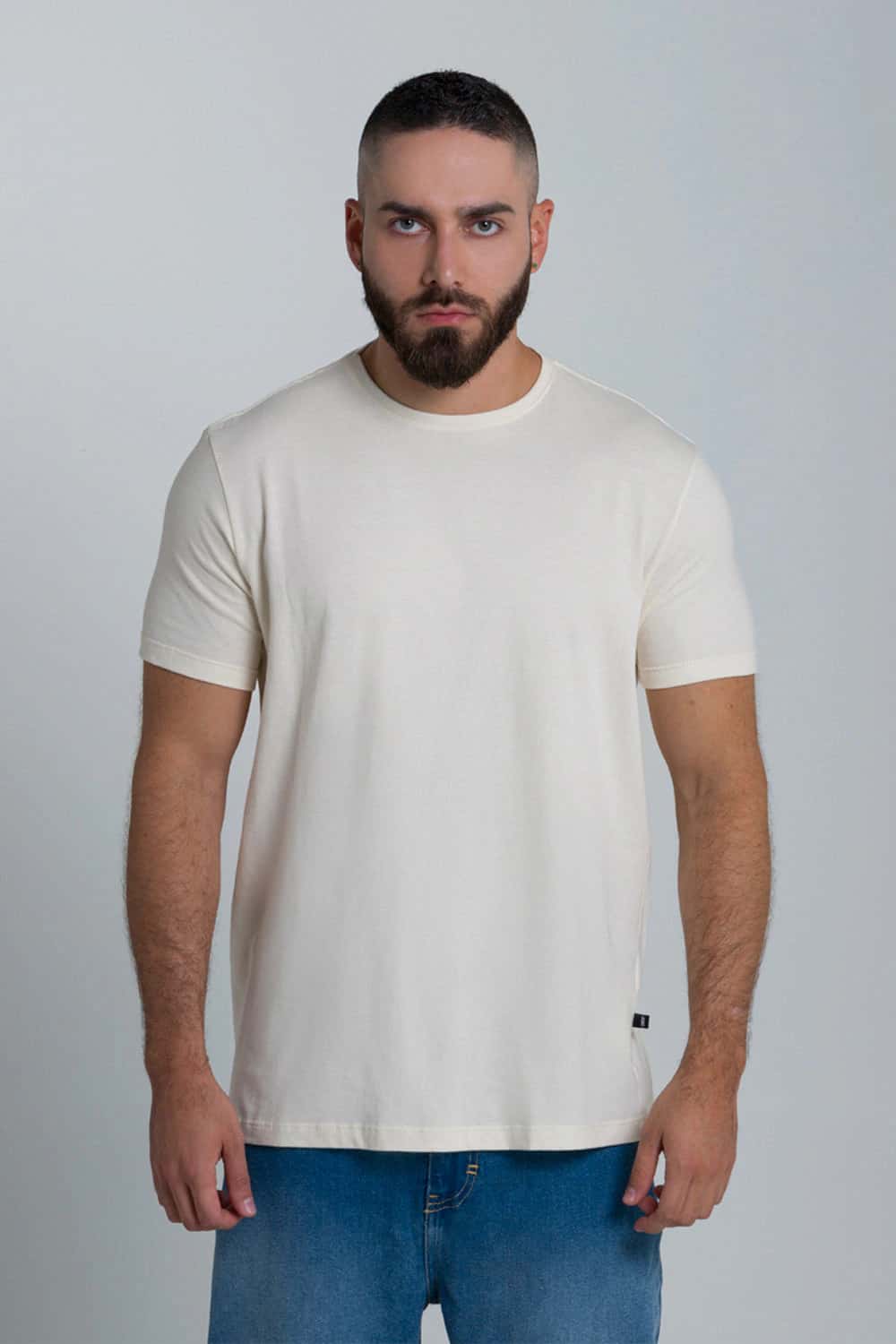 CAMISETA UNICOLOR COLOR IVORY