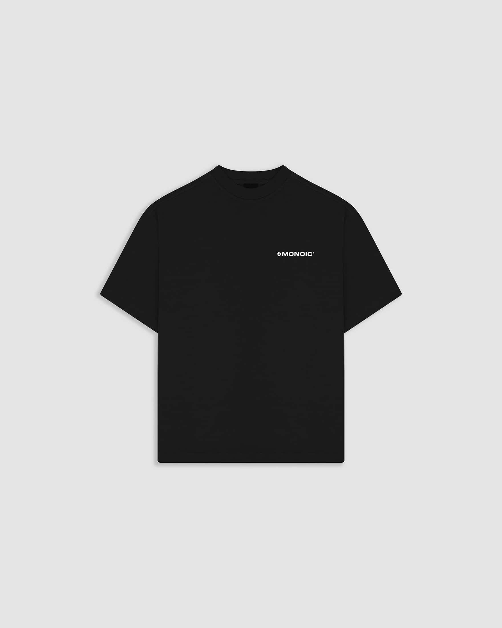 Camiseta Boxy Fit Básica V2 - Negro Oscuro