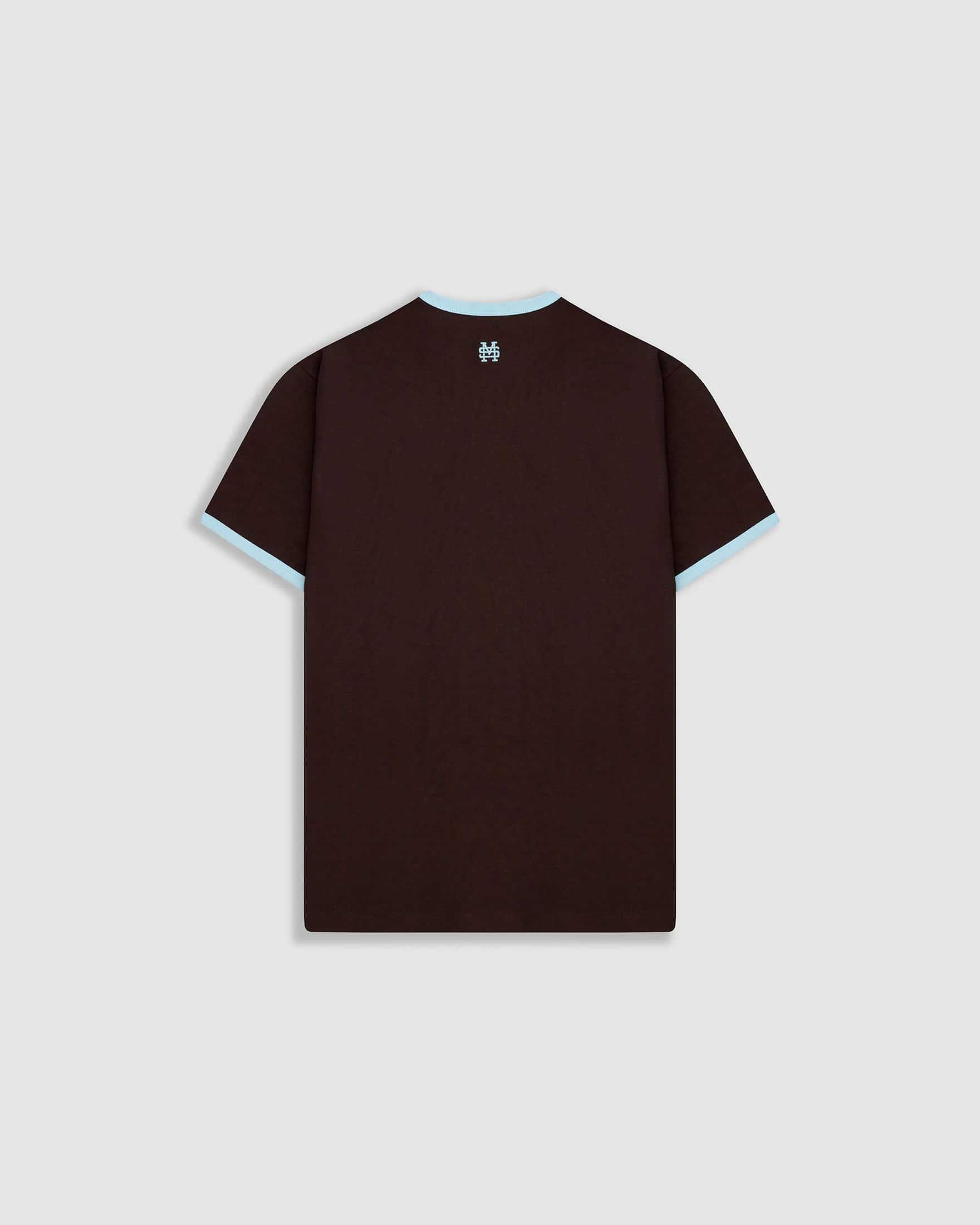 Camiseta Ringer Tee – Café y Azul - miniatura 5