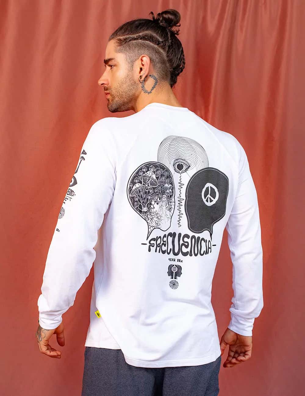 Camibuso Manga Ranglan Frecuencia crudo Unisex