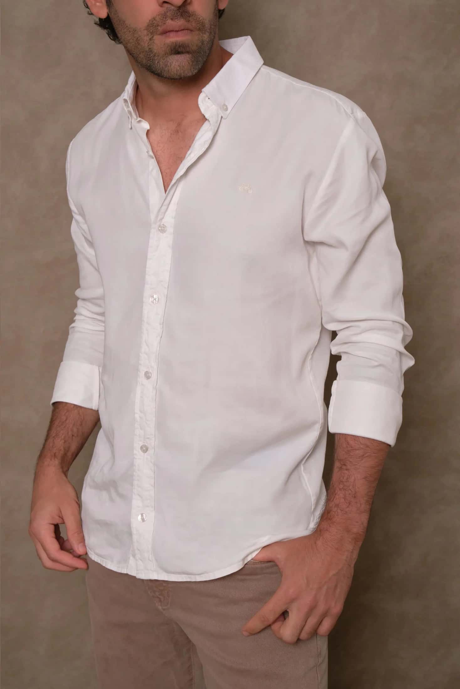 CAMISA LYOCELL NP CREAM
