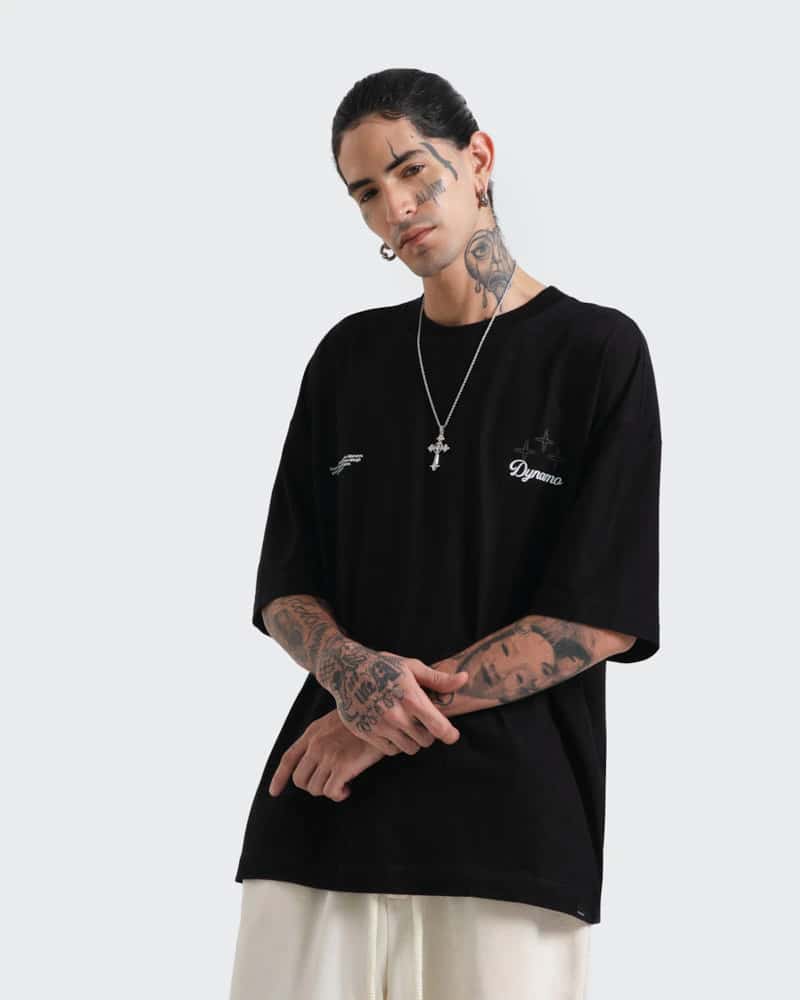 Camiseta Negra Oversize Guardian's - miniatura 3