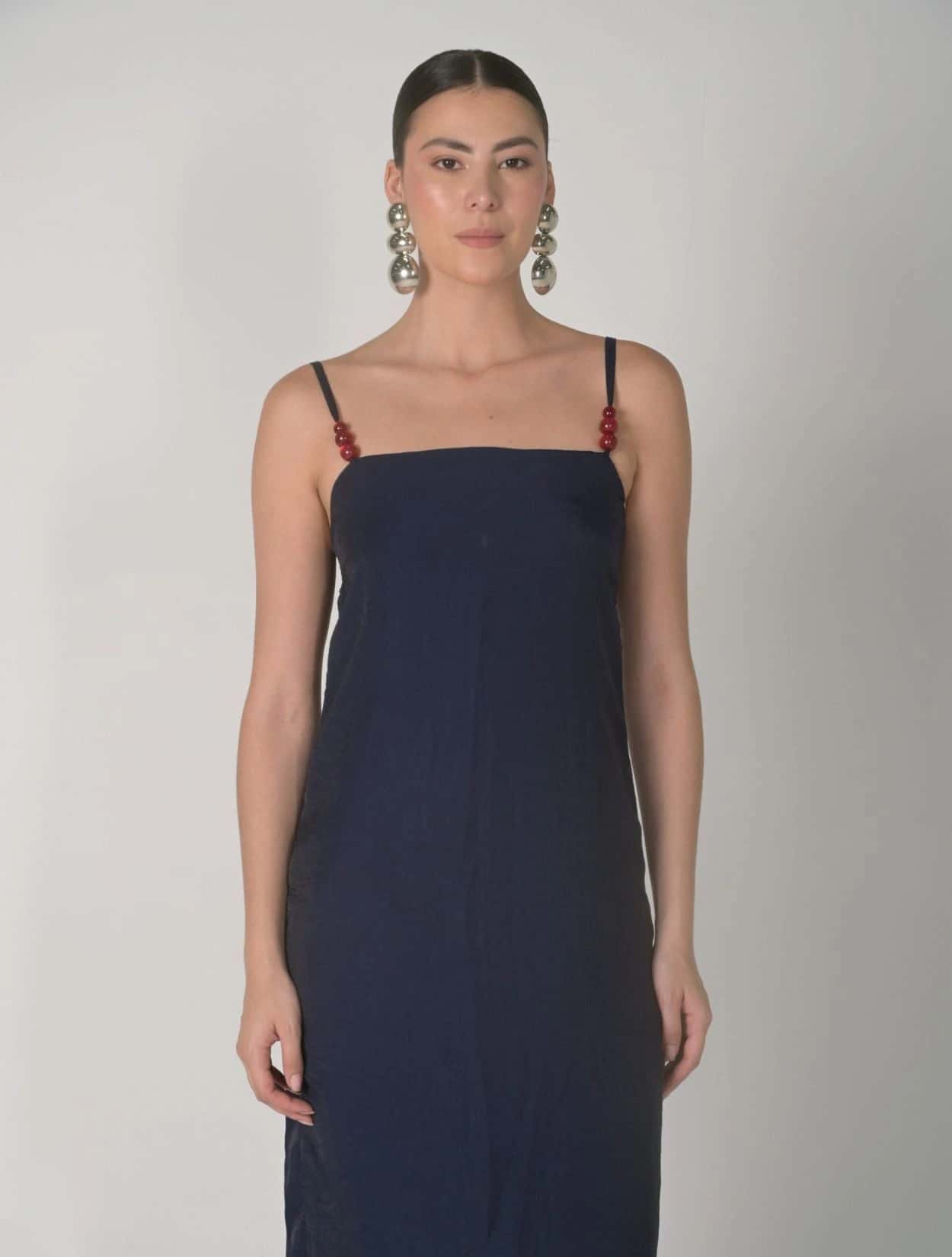 VESTIDO NAVY MAXI - miniatura 1