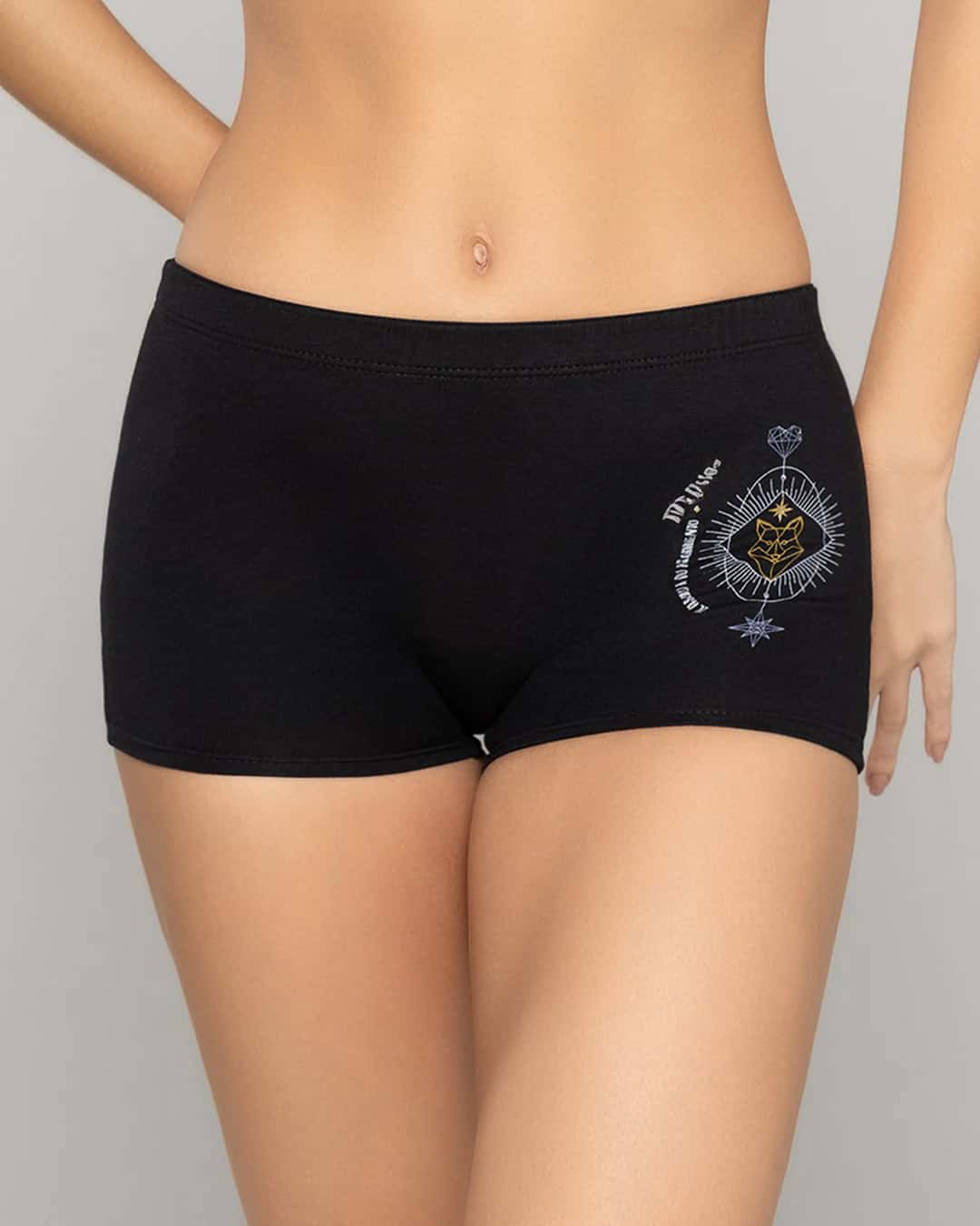 Boxer Largo Tiro Alto en Algodón Estampado para Mujer Ref. 8012 - miniatura 8