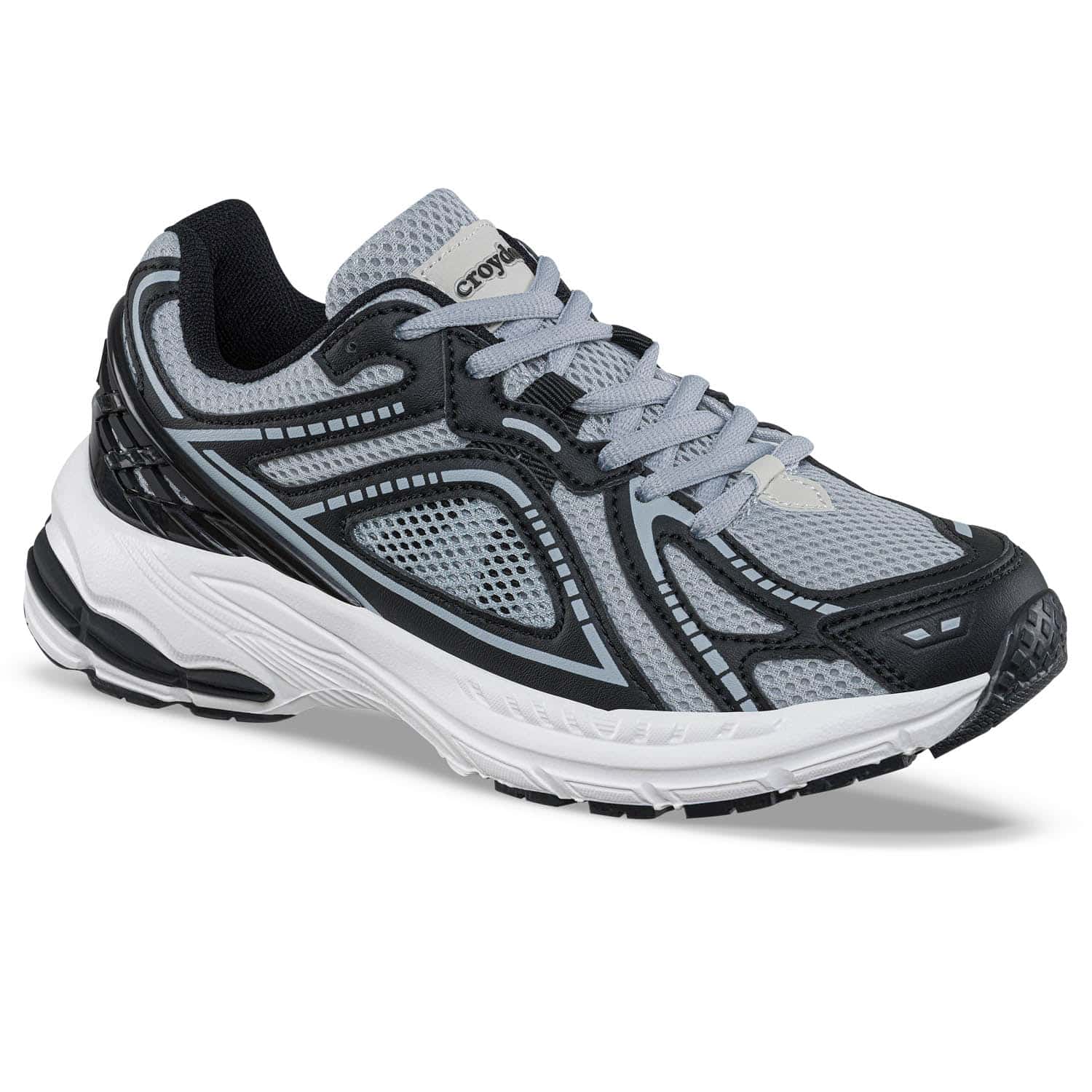 Tenis Urbanos Xecod Negro-Gris Croydon Para Mujer