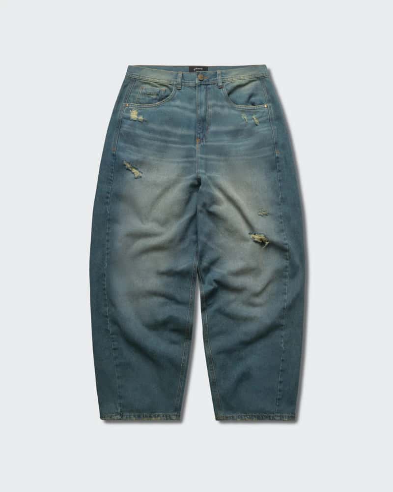 Jeans Azul Barrel Matizado - miniatura 3