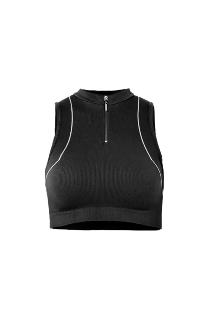 Top Deportivo Microfibra Negro