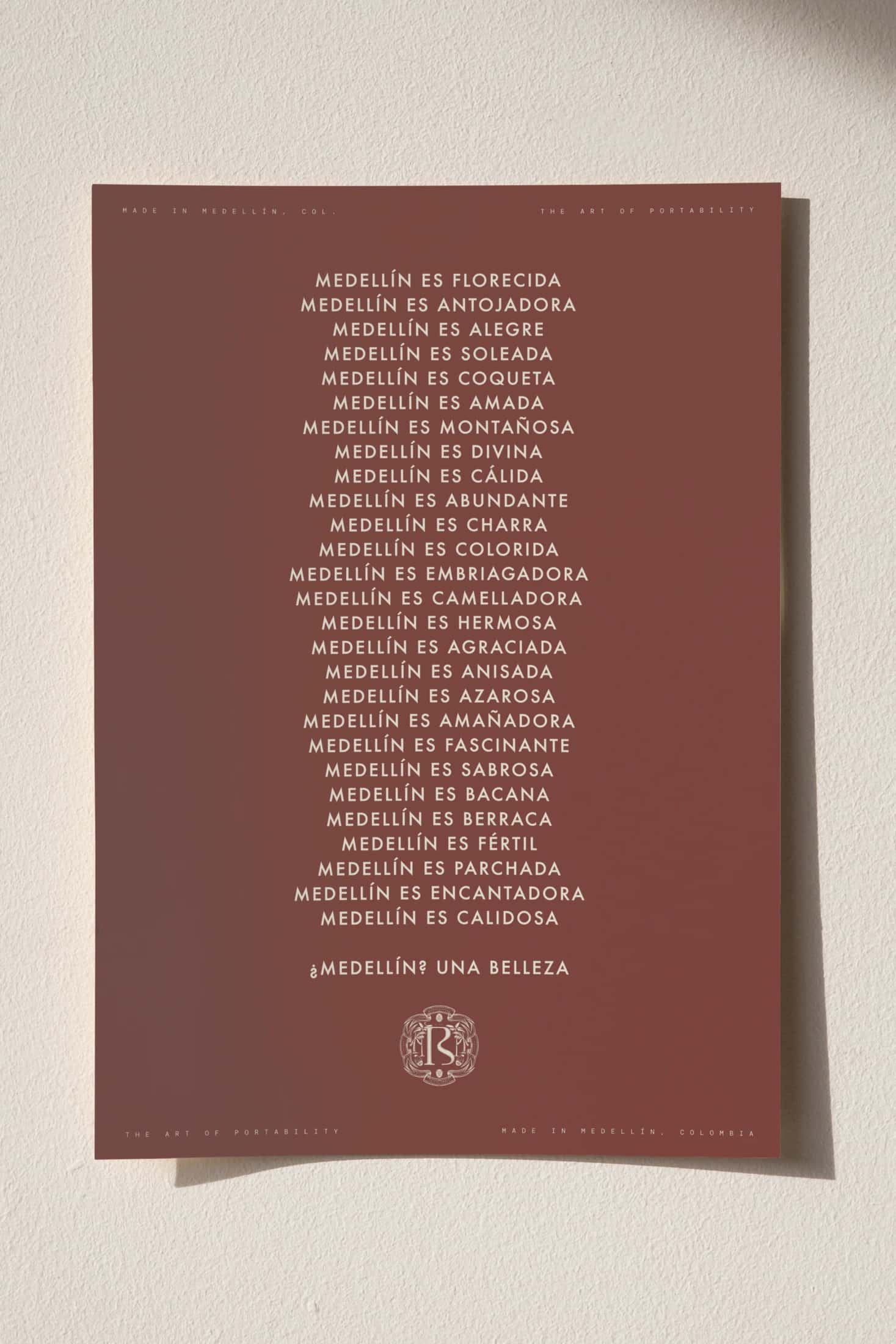POSTER  50x70 -  MEDELLÍN ES...