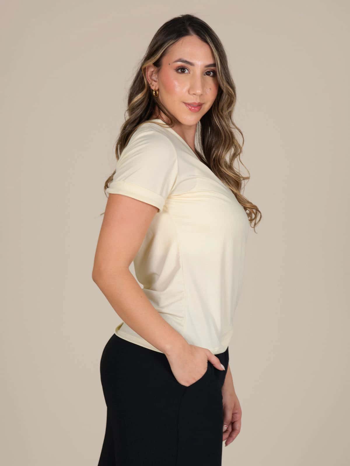 BLUSA WONDER GALAXIA BUTTER YELLOW - miniatura 3