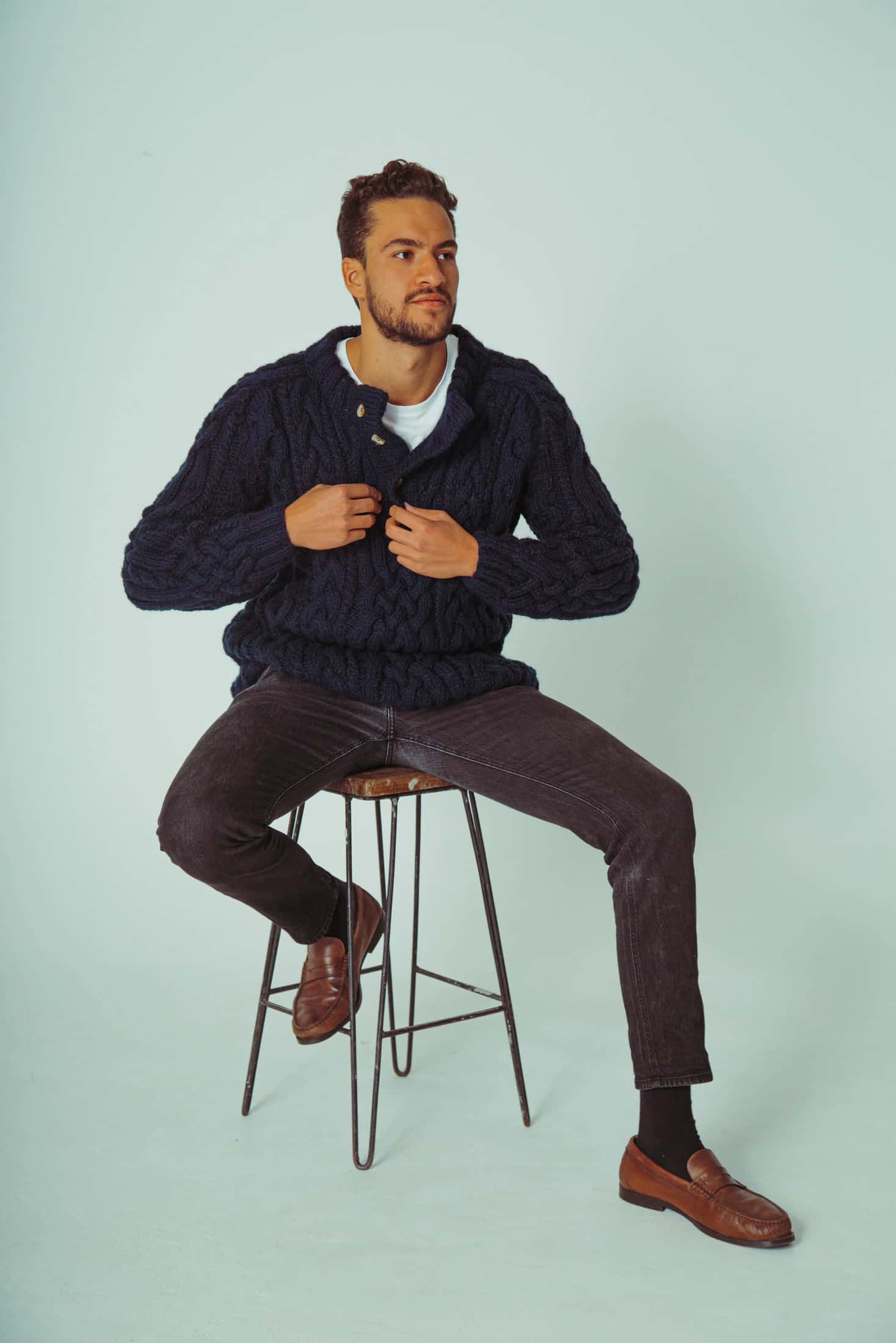 MAO BRAIDED KNIT SWEATER