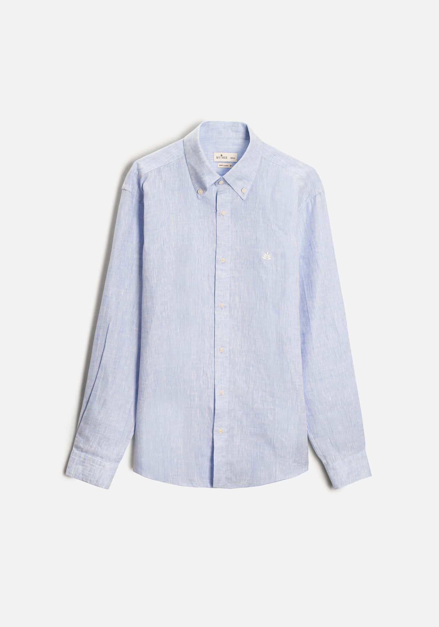 Camisa H CBD Lino L-Mar Azul Claro