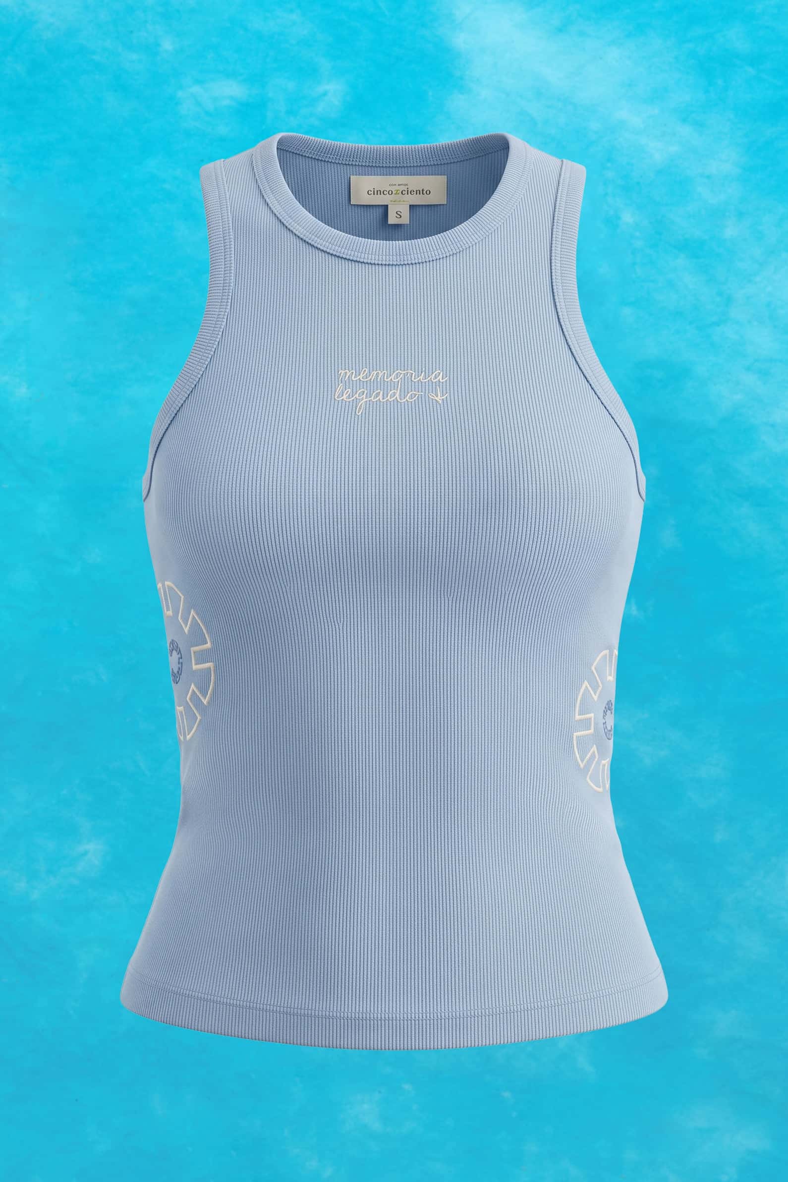 Tank Top Ruedas Celeste - miniatura 2