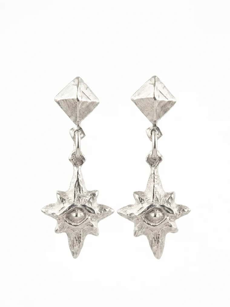 CARVED STAR EARRINGS