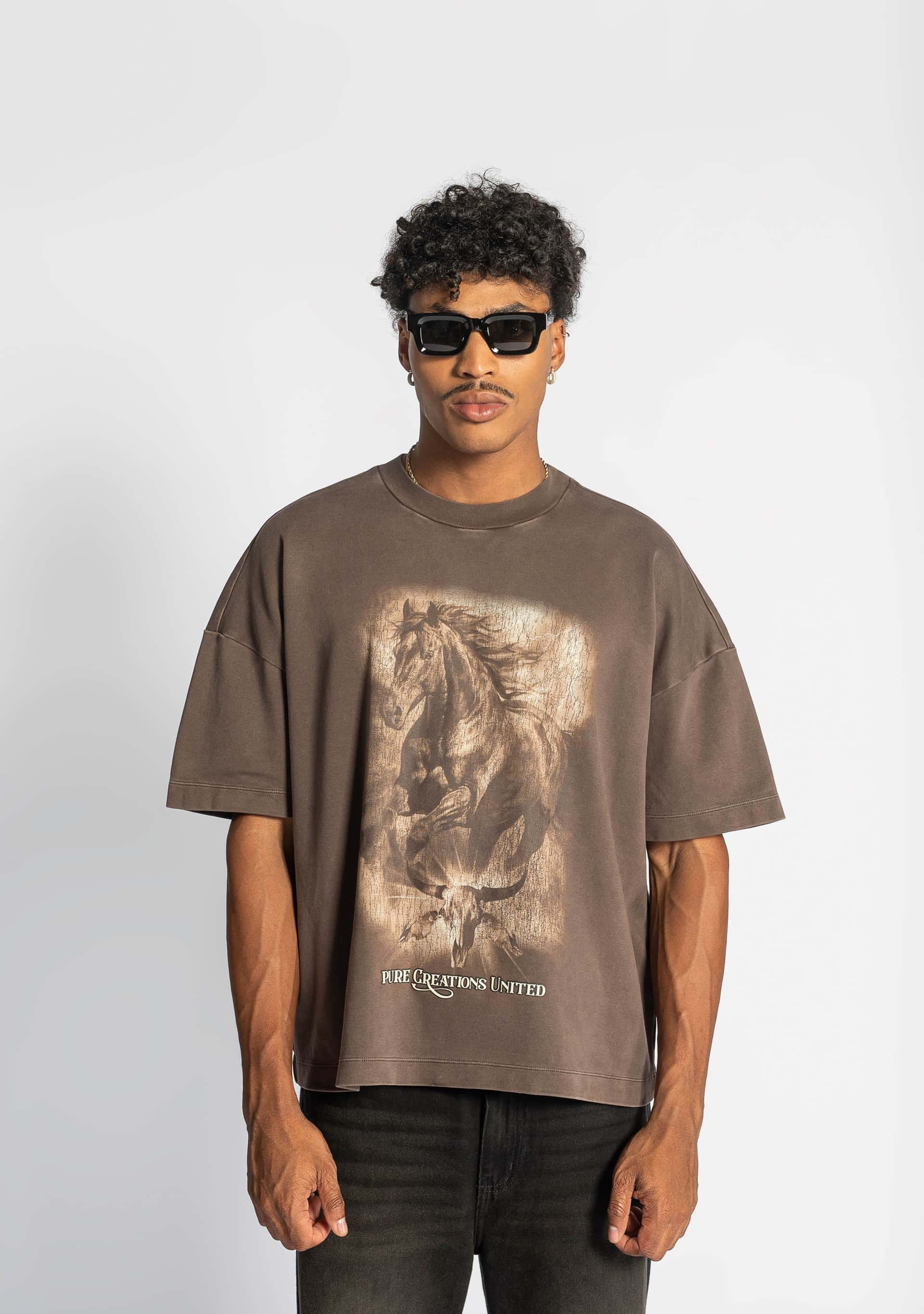 Before The West brown t-shirt - miniatura 2
