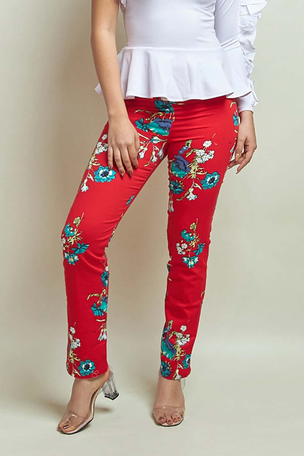 Pantalón Murex Rojo Flores - miniatura 2