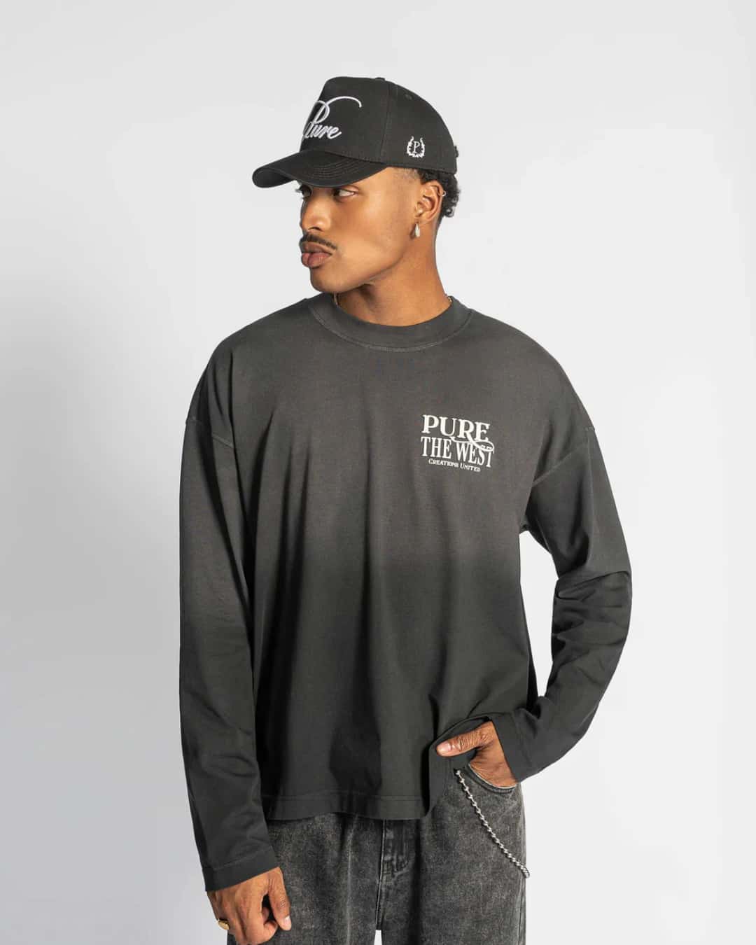 BEFORE THE WEST LONG SLEEVE BLACK T-SHIRT - miniatura 4