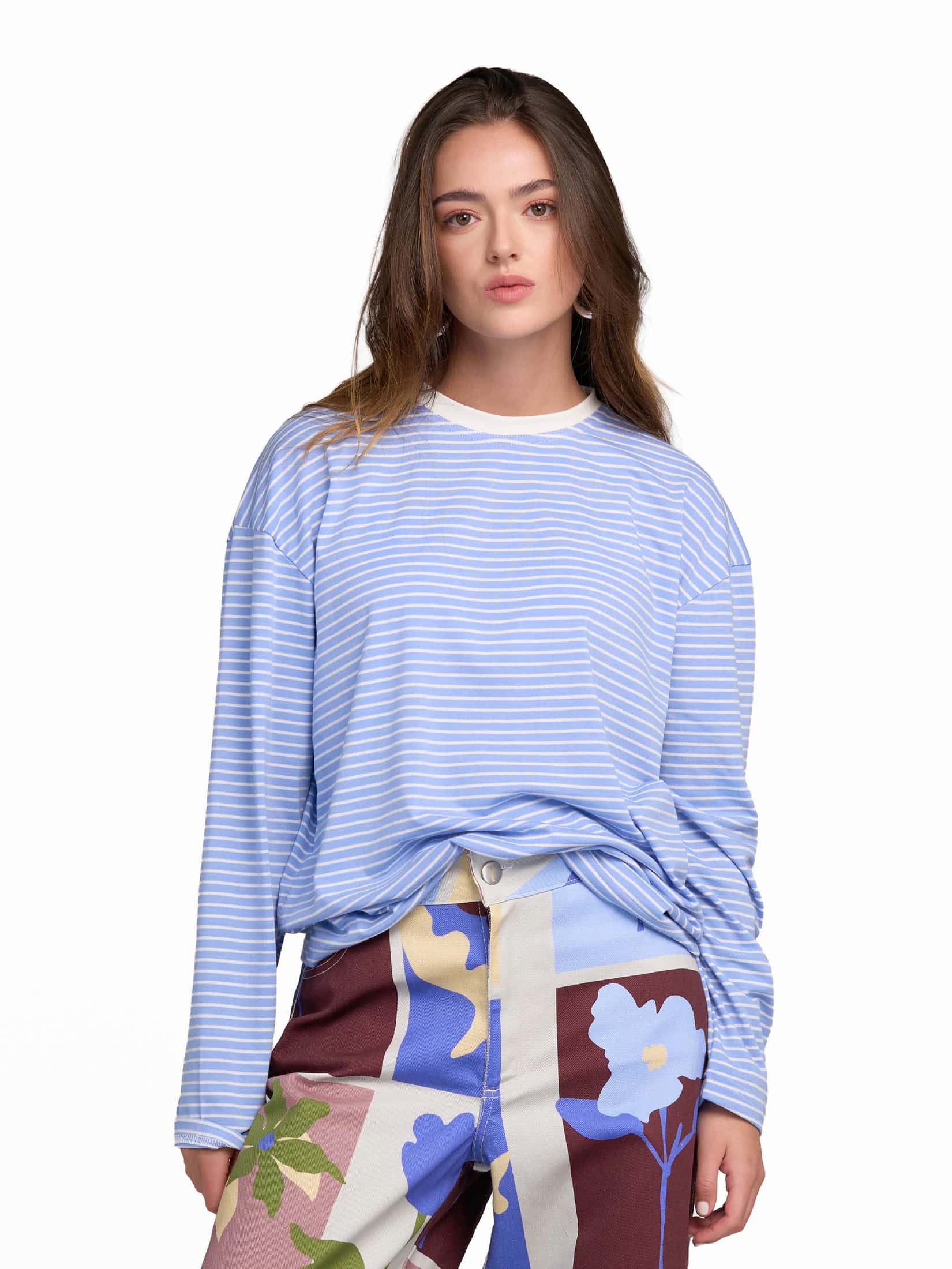 Saco Rayas Caminos Azul
