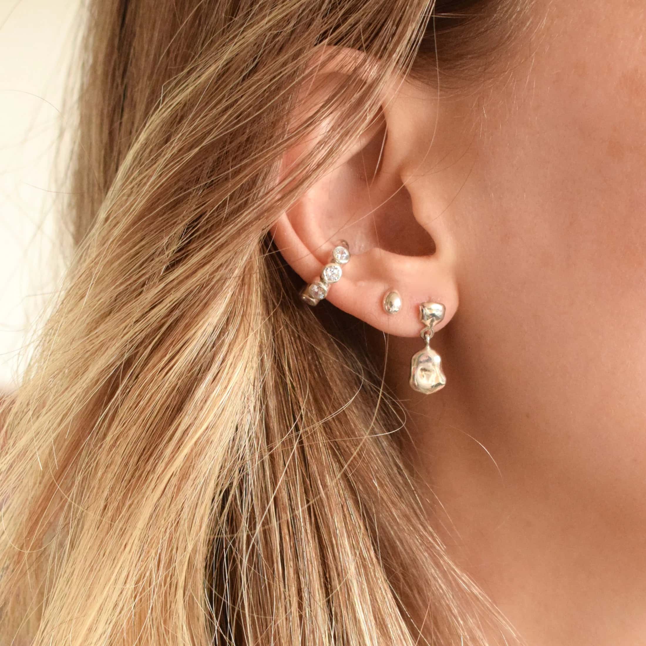 Ear Cuff Circones Blanco