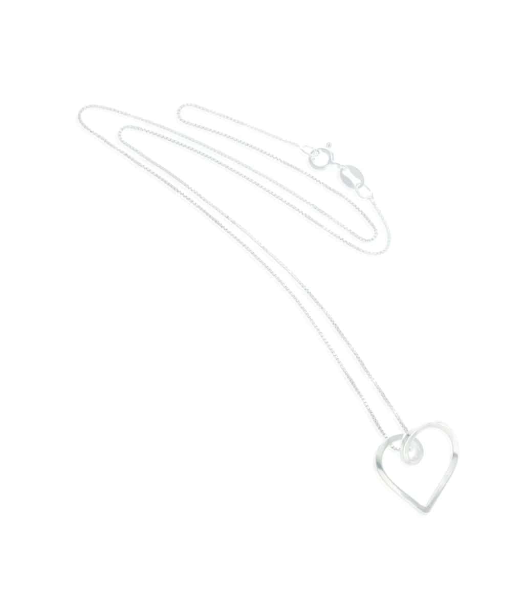 Collar Corazón Infinito Plata