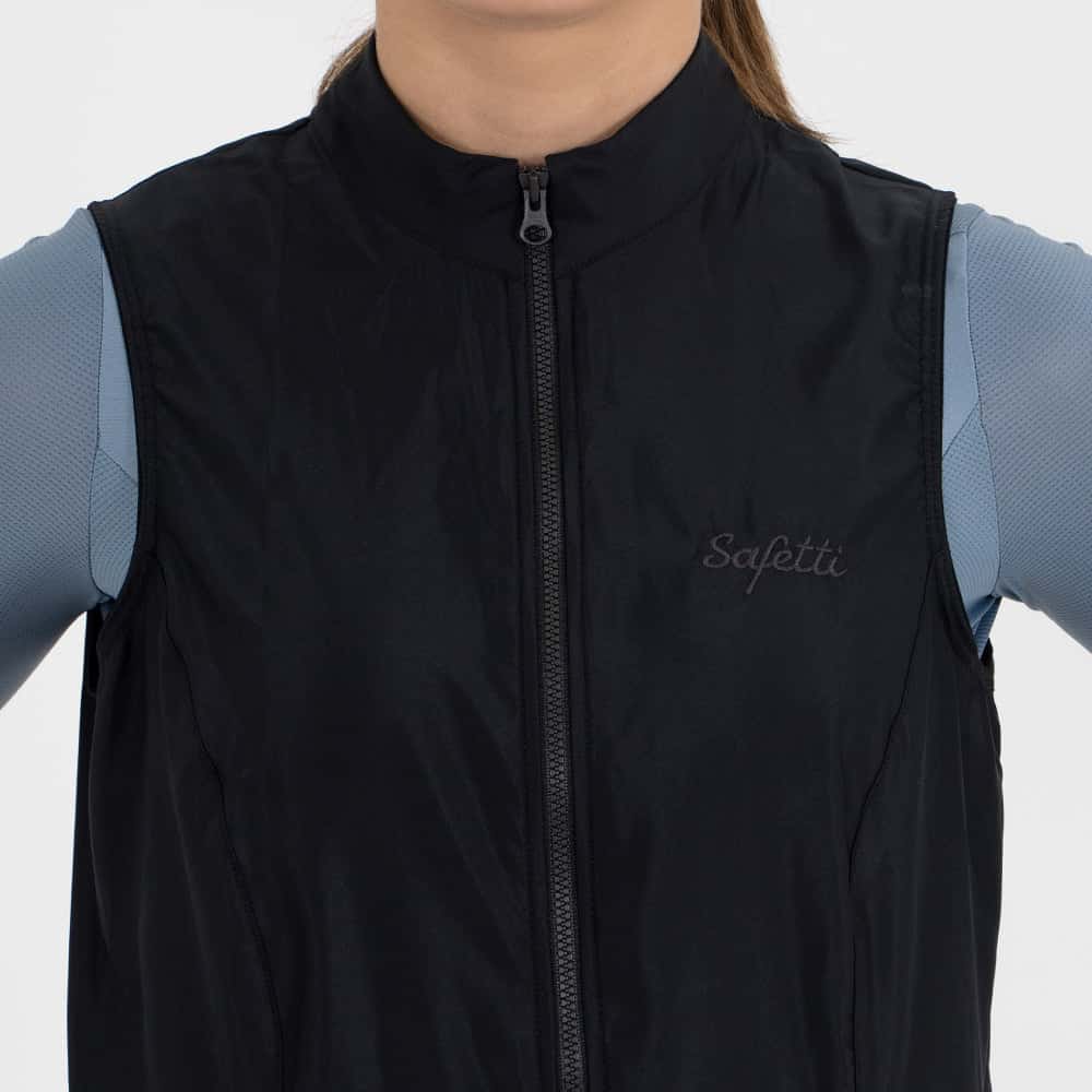 CHALECO CICLISMO NAPOLI NERO PARA MUJER - miniatura 3