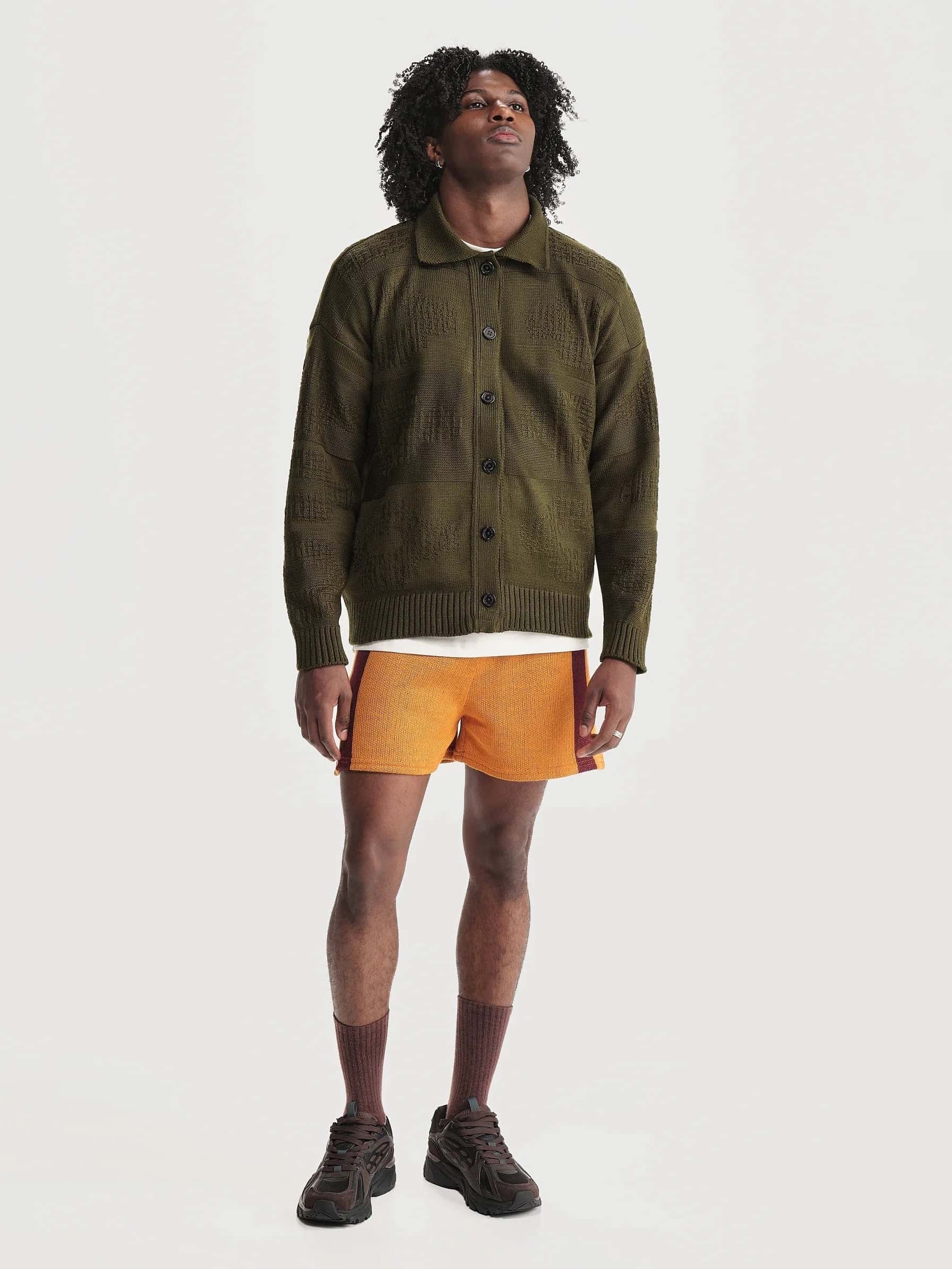 Cardigan Polo Picnic Verde Hombre - miniatura 2