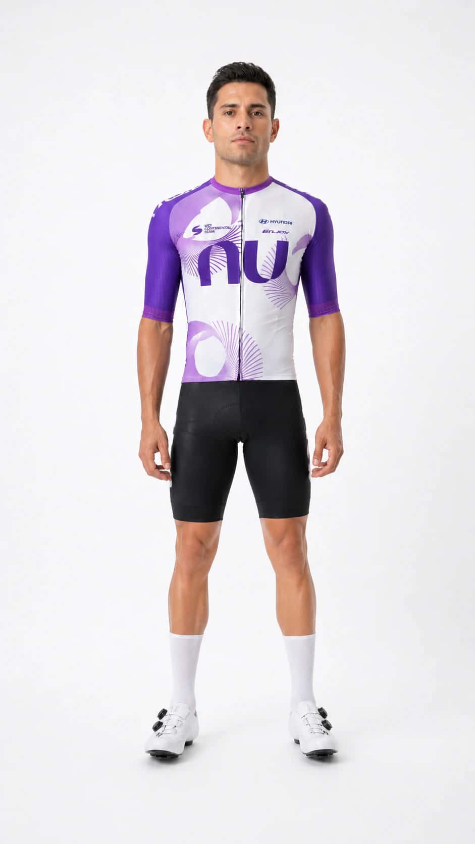 Jersey ciclismo MC División One - NU COLOMBIA Unisex blanco - miniatura 4