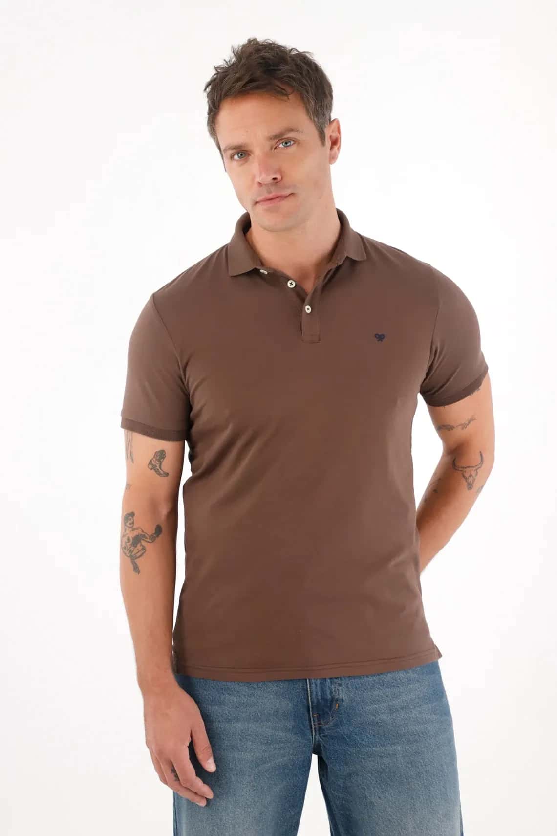 Polo con mini raqueta para hombre
