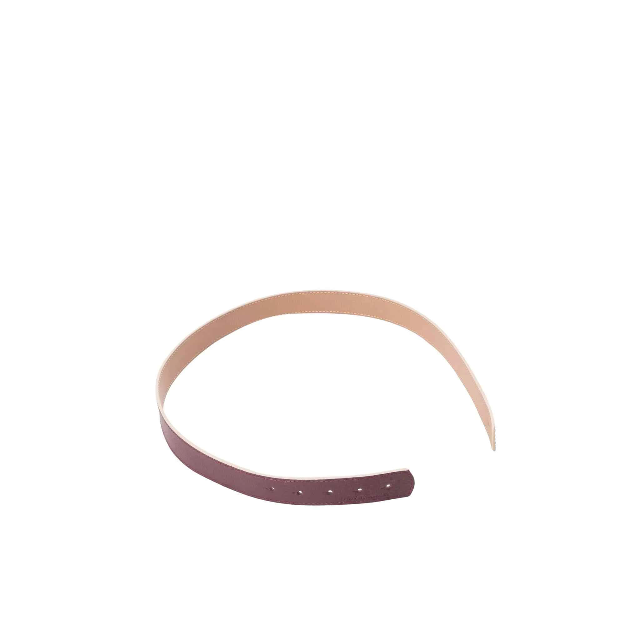 Tira Monograma Doble Faz Capuchino Burgundy