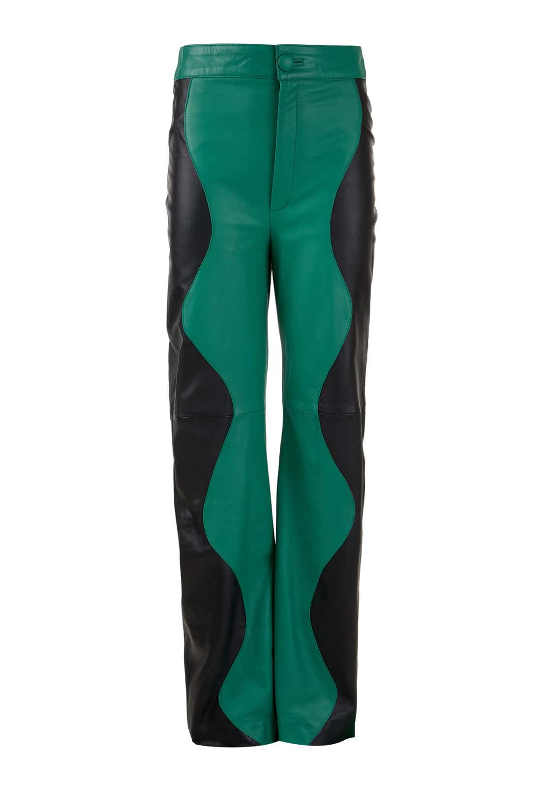 TWO-TONE LEATHER MOUNTAIN TROUSERS