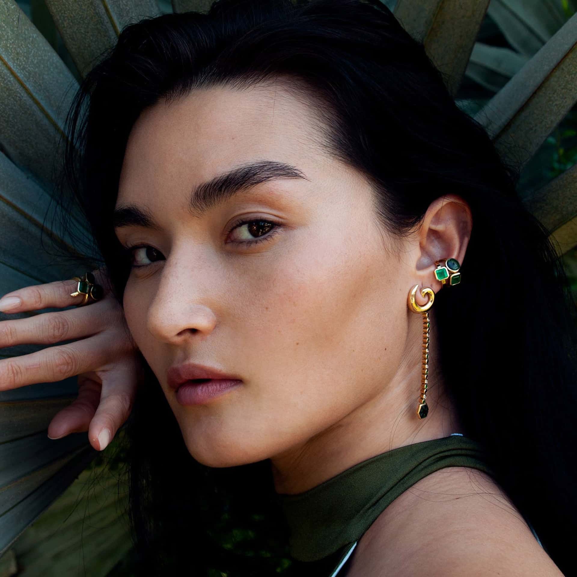 Ear Cuff 3 Stone Cuff - miniatura 2