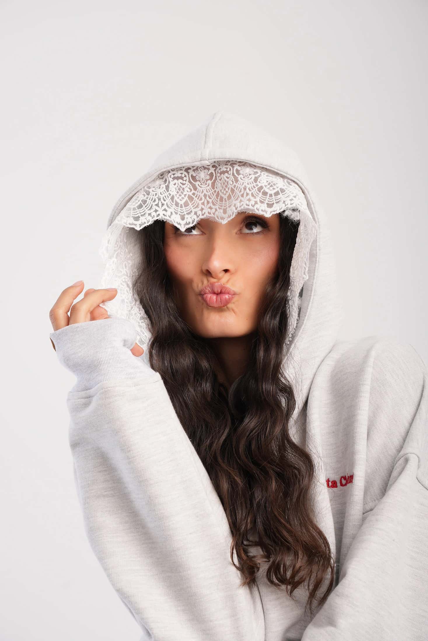 Love hoodie - Gris Jaspe - miniatura 4