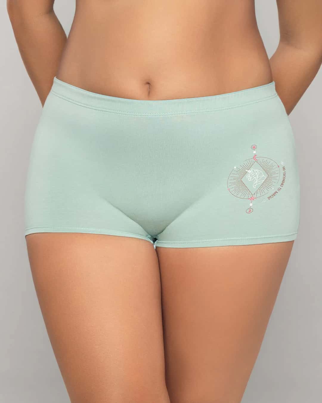 Boxer Largo Tiro Alto en Algodón Estampado para Mujer Ref. 8012 - miniatura 11
