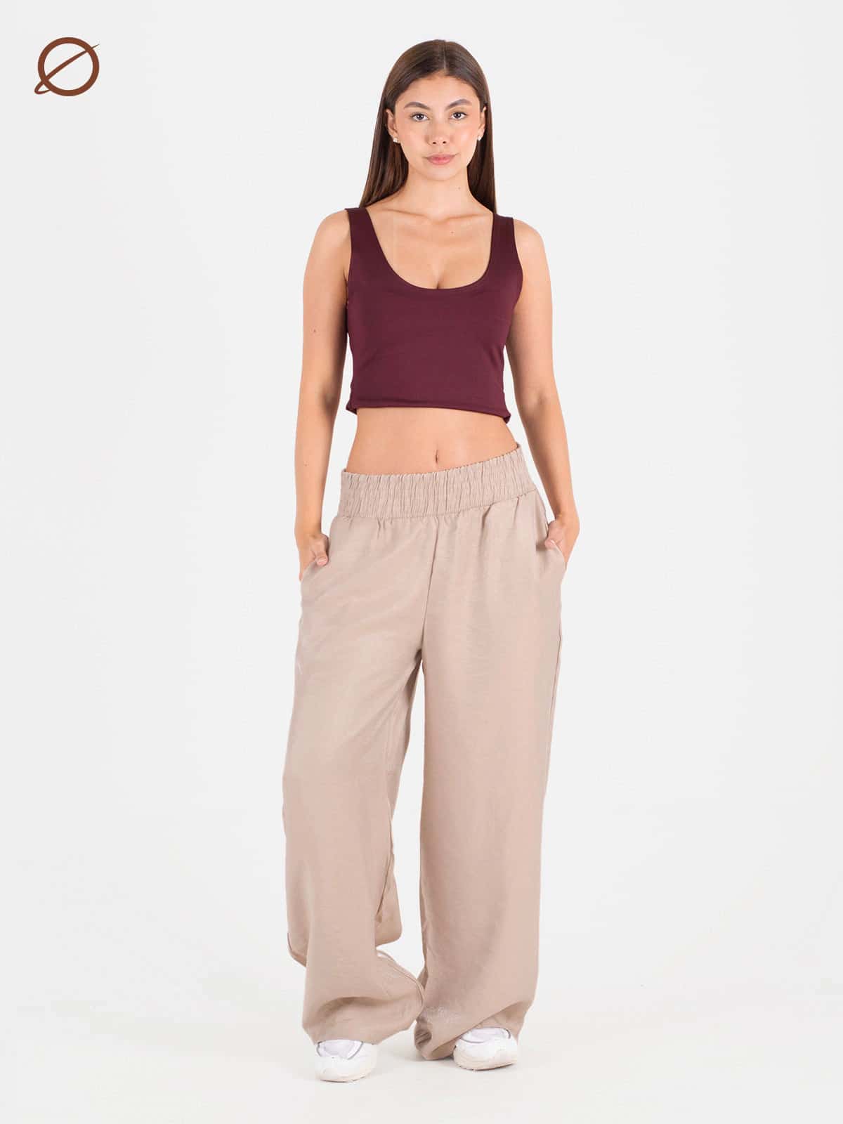 pantalon karina shiny natural - miniatura 3
