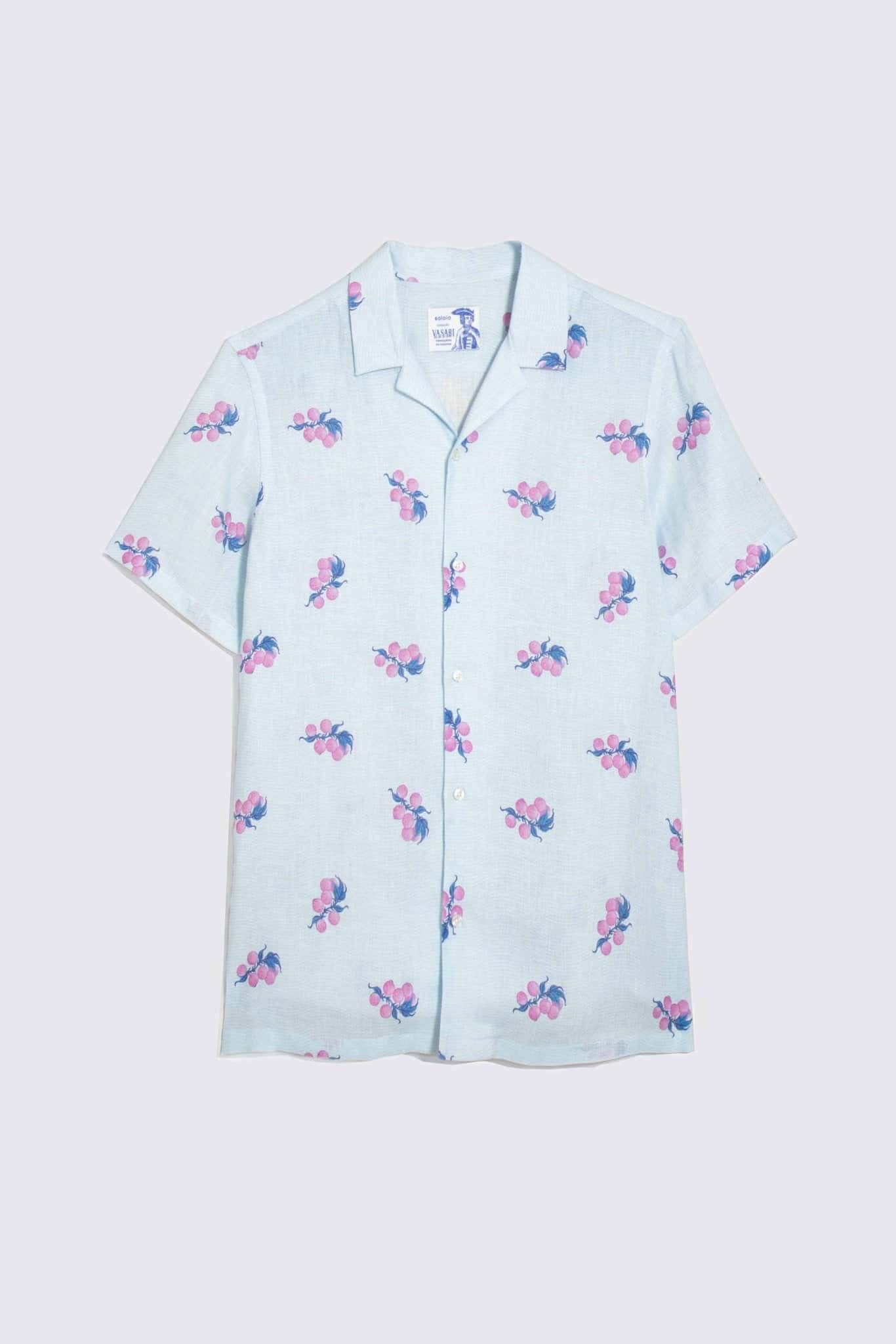 Men's linen shirt pink arezzo