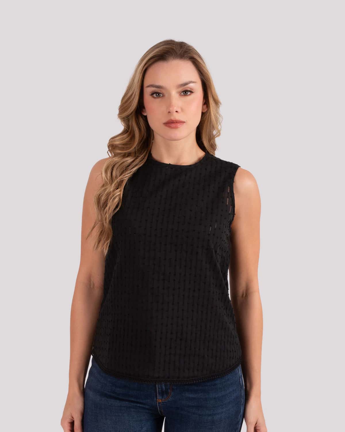 Blusa negra para mujer