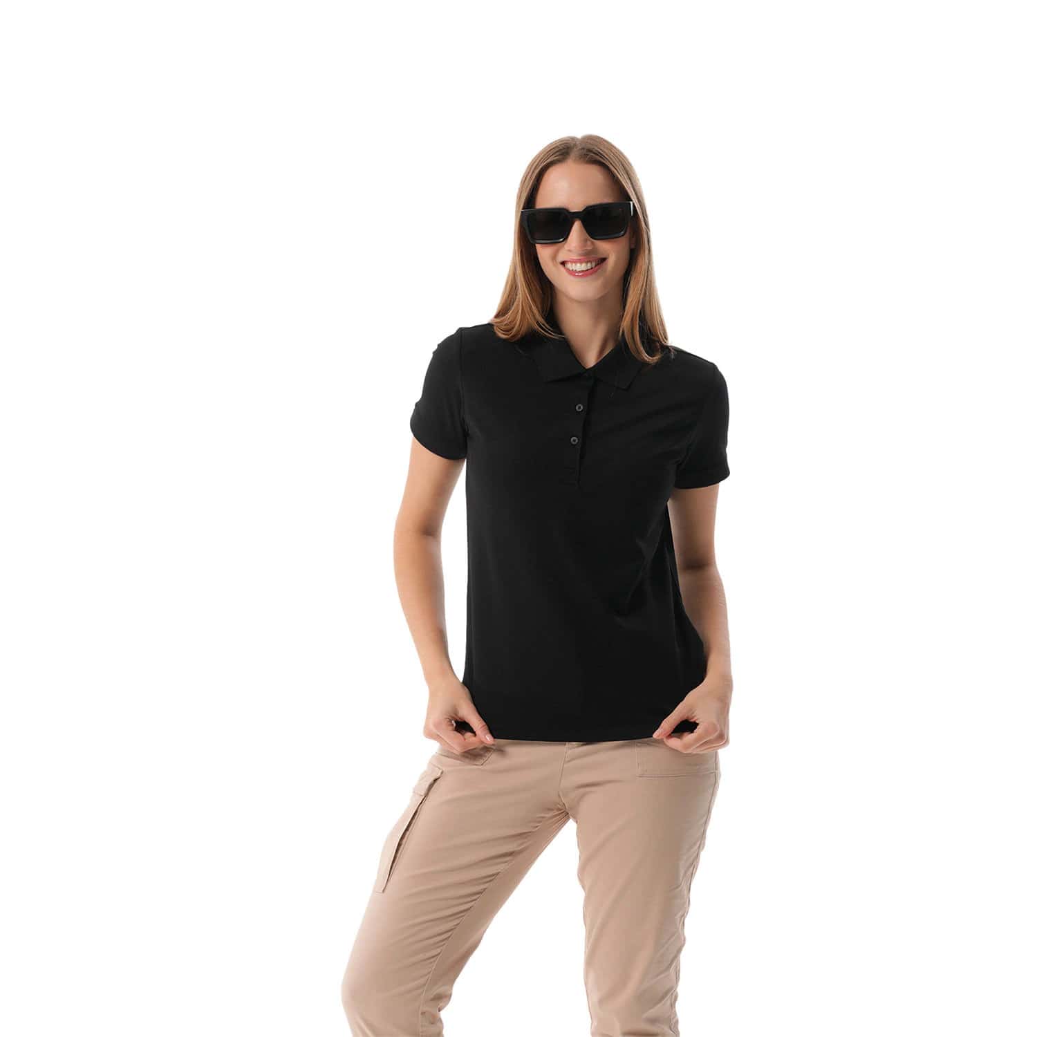 Camisa Polo para Mujer Masara Negra