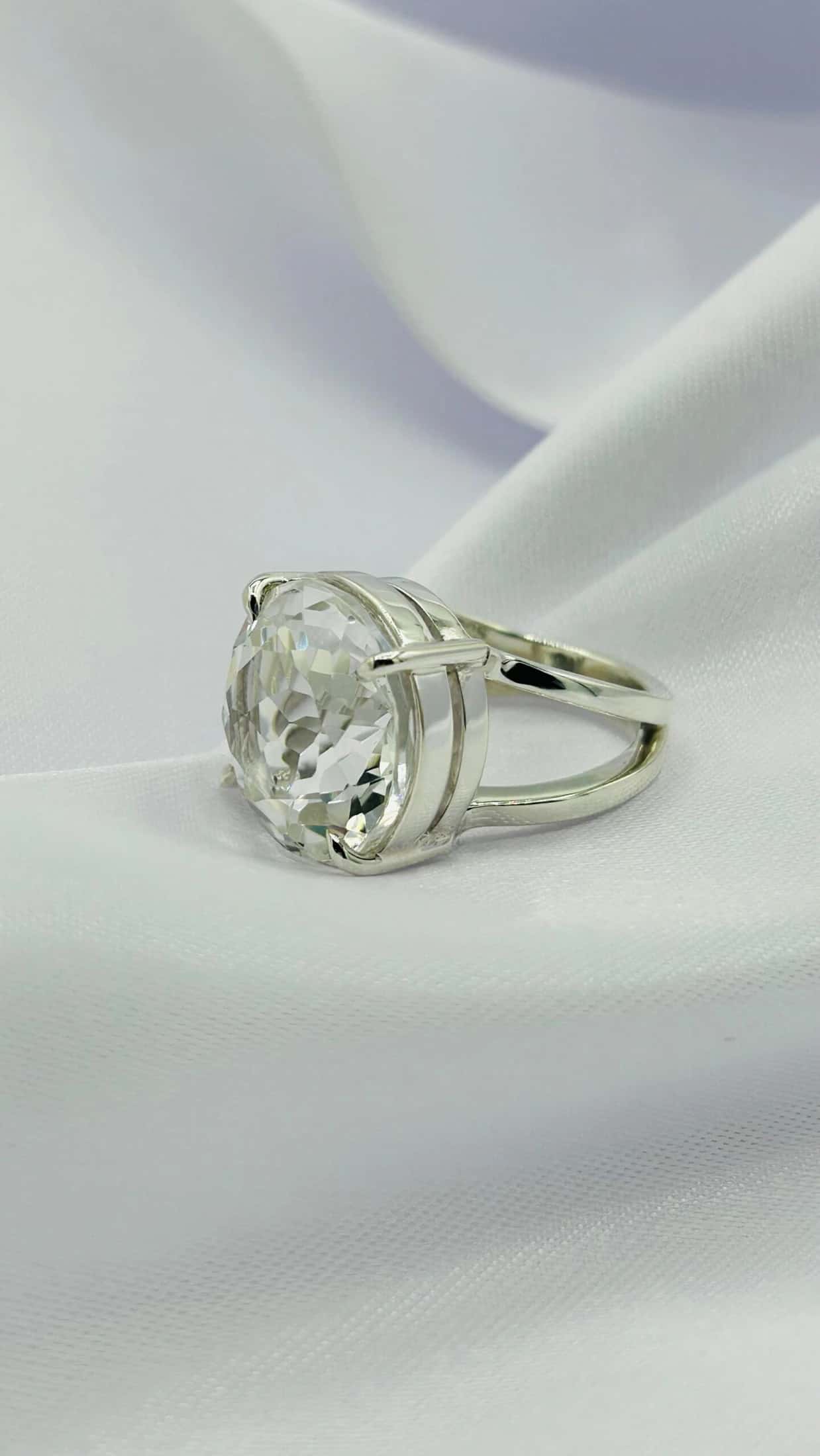 Anillo Cuarzo Transparente Circular - miniatura 2