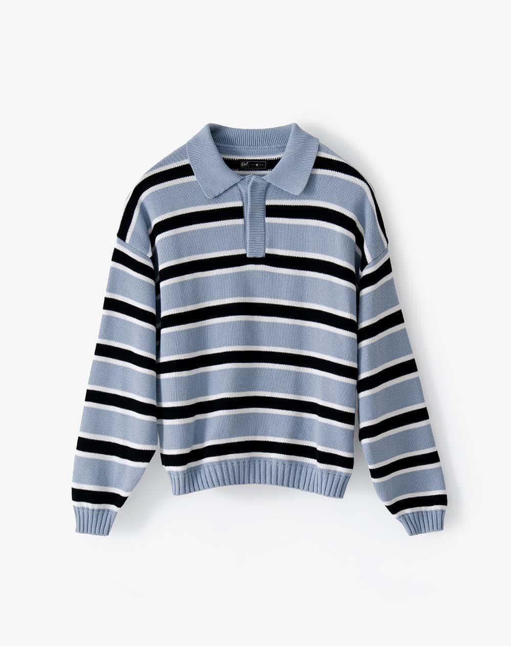 Buzo tipo polo regular rayas hombre