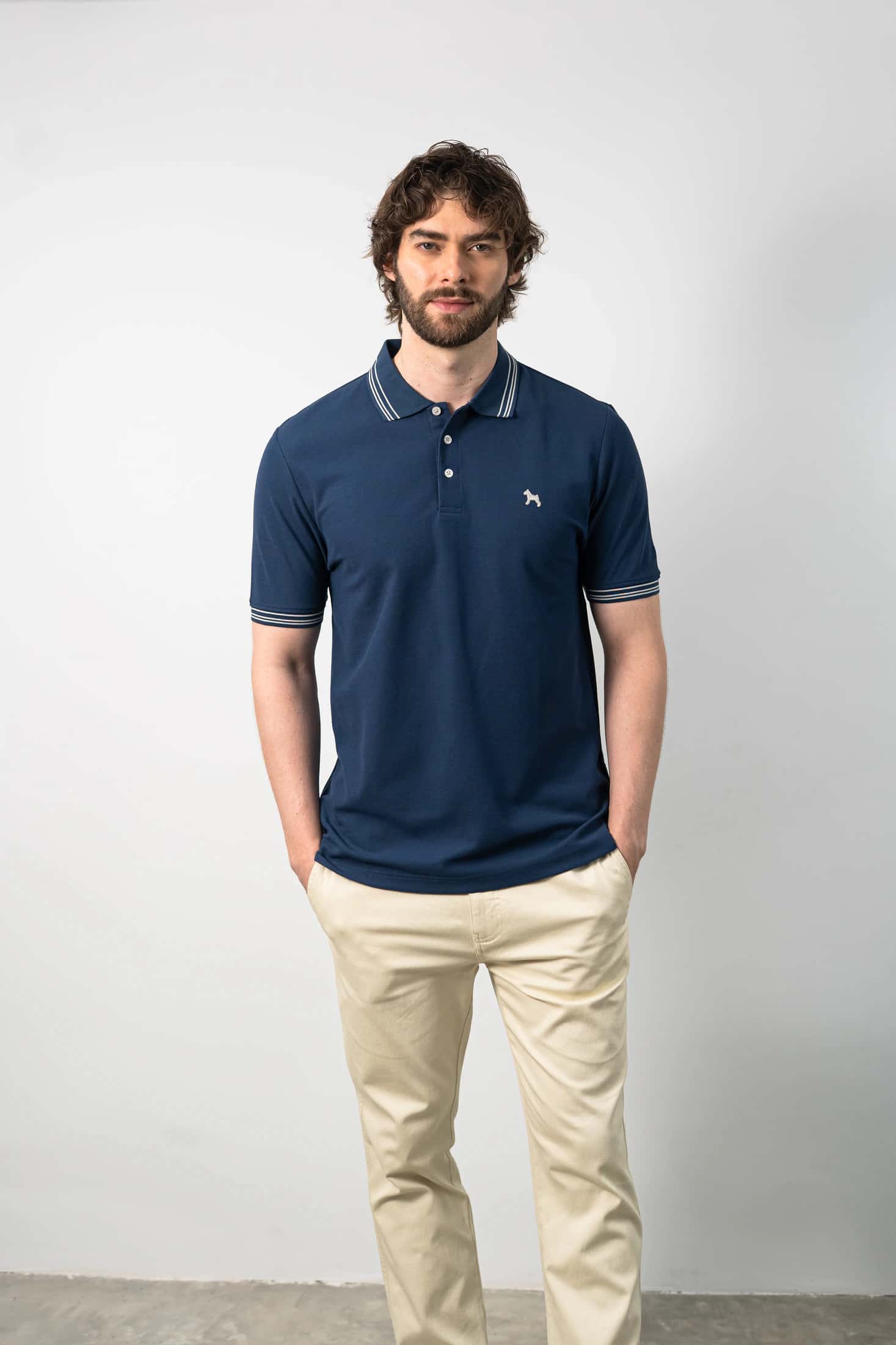 Polo Básica Azul