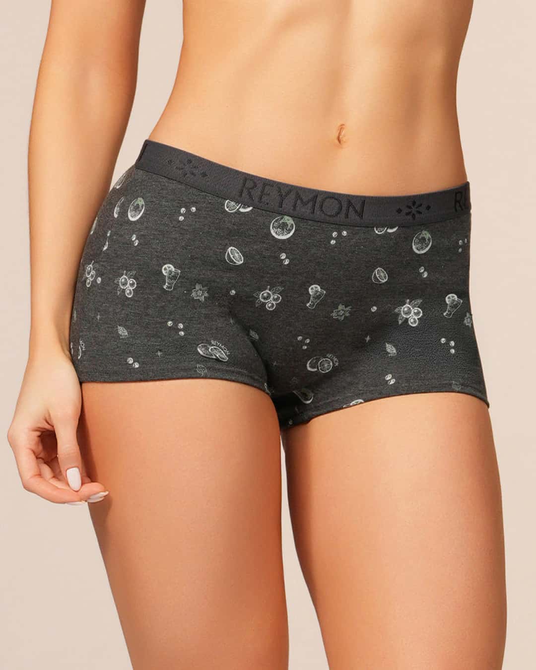 Boxer Femenino Tiro Alto en Algodón Estampado Ref. 8017